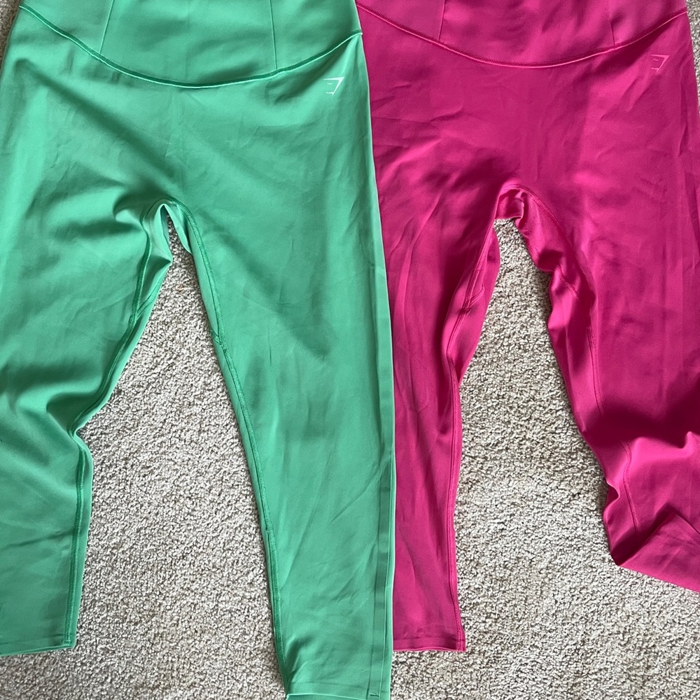 Two gymshark legging capris